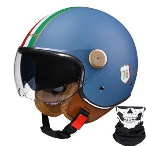 Retro Open Face Motorcycle Helmet for Scooters