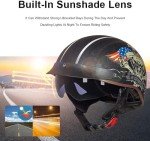 Retro Open-Face Half Helmet for Scooters and Bikes