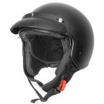 Zorax ZOR-605 Matt Black Open Face Helmet