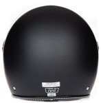 Matte Black Open Face Helmet for Scooters