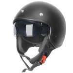 Zorax ZOR-605 Matt Black Open Face Helmet