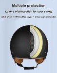 Retro Open Face Motorcycle Helmet for Scooters