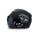 Ergocar Classic Half Helmet with Sun Visor