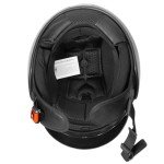 Zorax ZOR-605 Matt Black Open Face Helmet