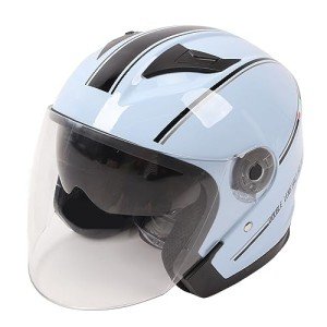 Stylish Half Face Electric Scooter Helmet with Goggles