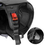 Zorax ZOR-605 Matt Black Open Face Helmet
