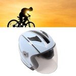 Stylish Half Face Electric Scooter Helmet with Goggles