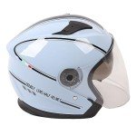 Stylish Half Face Electric Scooter Helmet with Goggles