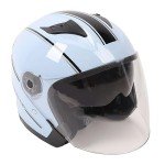 Stylish Half Face Electric Scooter Helmet with Goggles