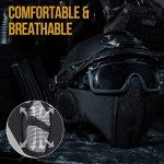 OneTigris Tactical Helmet with Ear Protection & Goggles