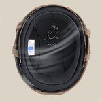 Woljay Vintage Leather Half Helmet with Goggles