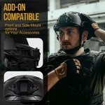 OneTigris Tactical Helmet with Ear Protection & Goggles