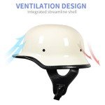 Vintage German Style Half Helmet for Scooters & Bikes
