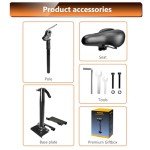 Adjustable Electric Scooter Seat with Shock Absorber
