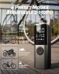 Portable Electric Bicycle Tire Pump with Digital Gauge