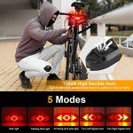 USB Rechargeable Bike Rear Light with Horn