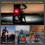 USB Rechargeable Bike Rear Light with Horn