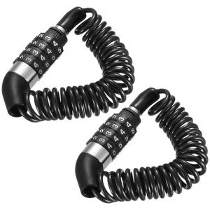 2-Pack Helmet Locks with 4-Digit Combination Code