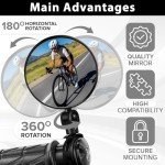 Adjustable Handlebar Mirrors for Electric Scooters