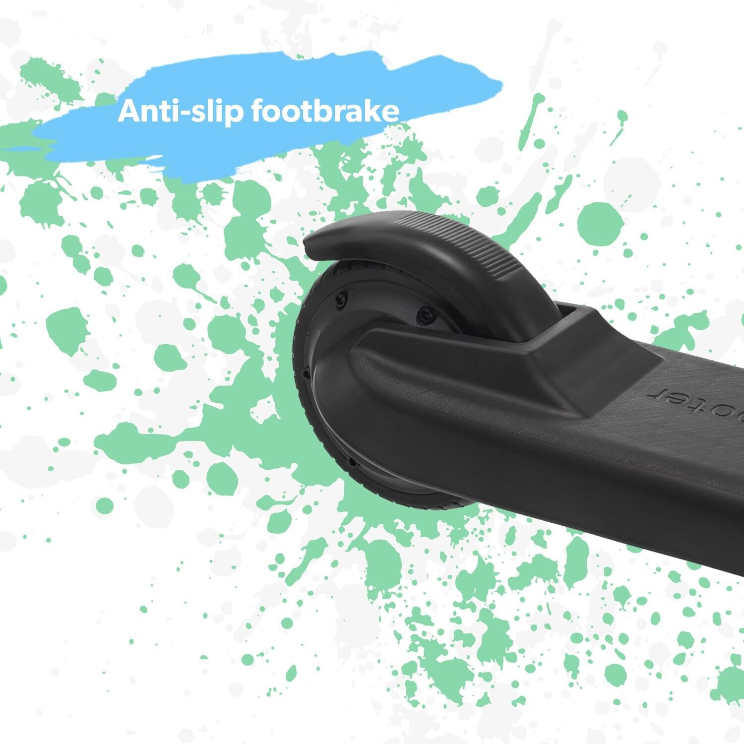 Kids Black Electric Scooter - 60w Lightweight Foldable