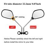 Adjustable Bike Mirrors for 22.2mm Handlebars