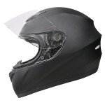 Zorax Matt Black Full Face Motorbike Helmet