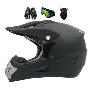 Youth Offroad Motocross Full Face Helmet Set