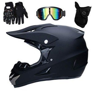 Matt Black Full Face Off-Road Motorcross Helmet