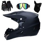 Matt Black Full Face Off-Road Motorcross Helmet
