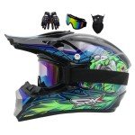 Youth Motocross Helmet with Goggles and Gloves