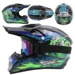 Youth Motocross Helmet with Goggles and Gloves