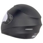 Zorax Matt Black Full Face Motorbike Helmet