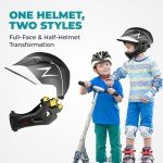 COOZi Kids 2-in-1 BMX Full-Face & Half Helmet