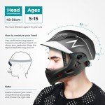 COOZi Kids 2-in-1 BMX Full-Face & Half Helmet