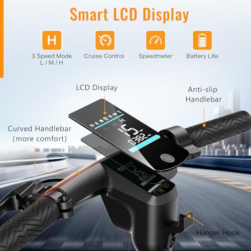 SISIGAD Electric Scooter: 10" Tires, 32km Range, Foldable