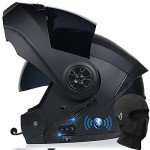 Bluetooth Full Face Motorbike Helmet with Visor