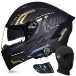Bluetooth Full Face Motorcycle Helmet with Visor