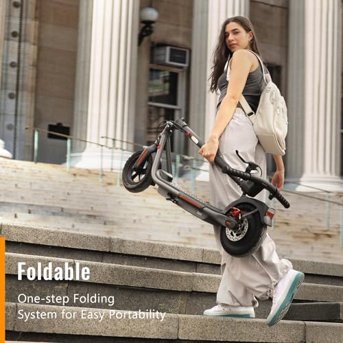 SISIGAD Electric Scooter: 10" Tires, 32km Range, Foldable