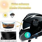 Bluetooth Full Face Motorbike Helmet with Visor