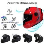 Bluetooth Full Face Motorbike Helmet with Visor