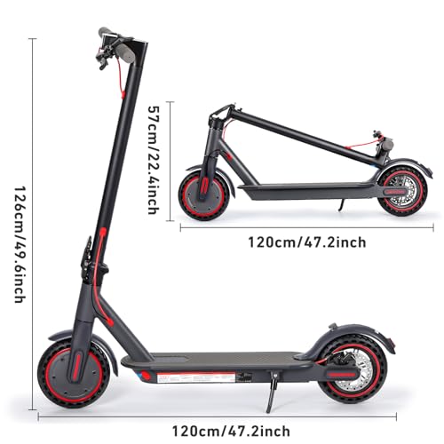 Kedaung Electric Scooter for Adults, Folding Sports Scooter, Double Braking Electric Scooters for Travelers, 8.5" Tires Electric Scooter for Adults