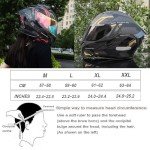Bluetooth Full Face Motorcycle Helmet with Visor