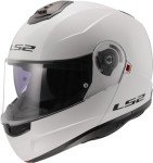 LS2 Modular Flip Front Motorcycle Helmet - Gloss White