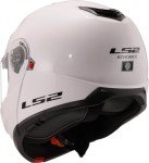 LS2 Modular Flip Front Motorcycle Helmet - Gloss White