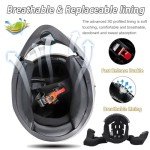 Yirunfa Bluetooth Full Face Motorcycle Helmet