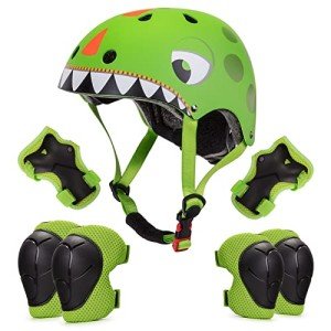 Dinosaur Kids Helmet for Biking and Scootering