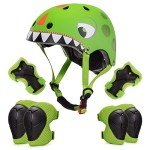 Dinosaur Kids Helmet for Biking and Scootering