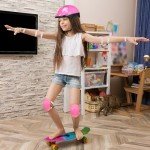 Kids Bike Helmet and Safety Pad Set (Pink)