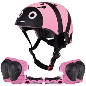 Kids Dinosaur Helmet Pads Set for Bikes & Scooters