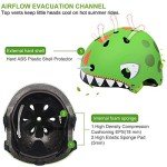 Dinosaur Kids Helmet for Biking and Scootering